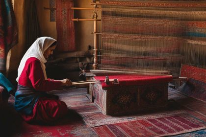 how are persian rugs made