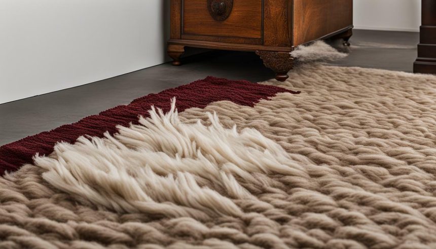 how long do wool rugs shed