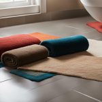how to clean bathroom rugs