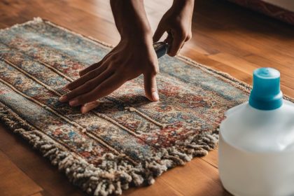 how to clean throw rugs