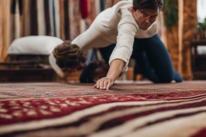 how to get bumps out of rugs