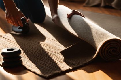 how to get folds out of rugs