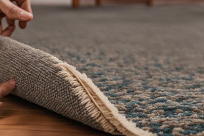 how to get rugs to lay flat on carpet