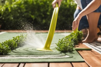 how to wash outdoor rugs