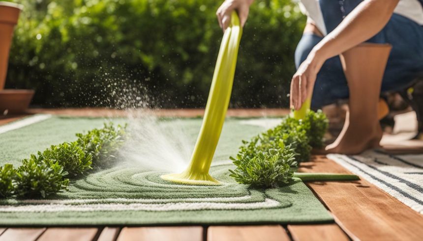 how to wash outdoor rugs